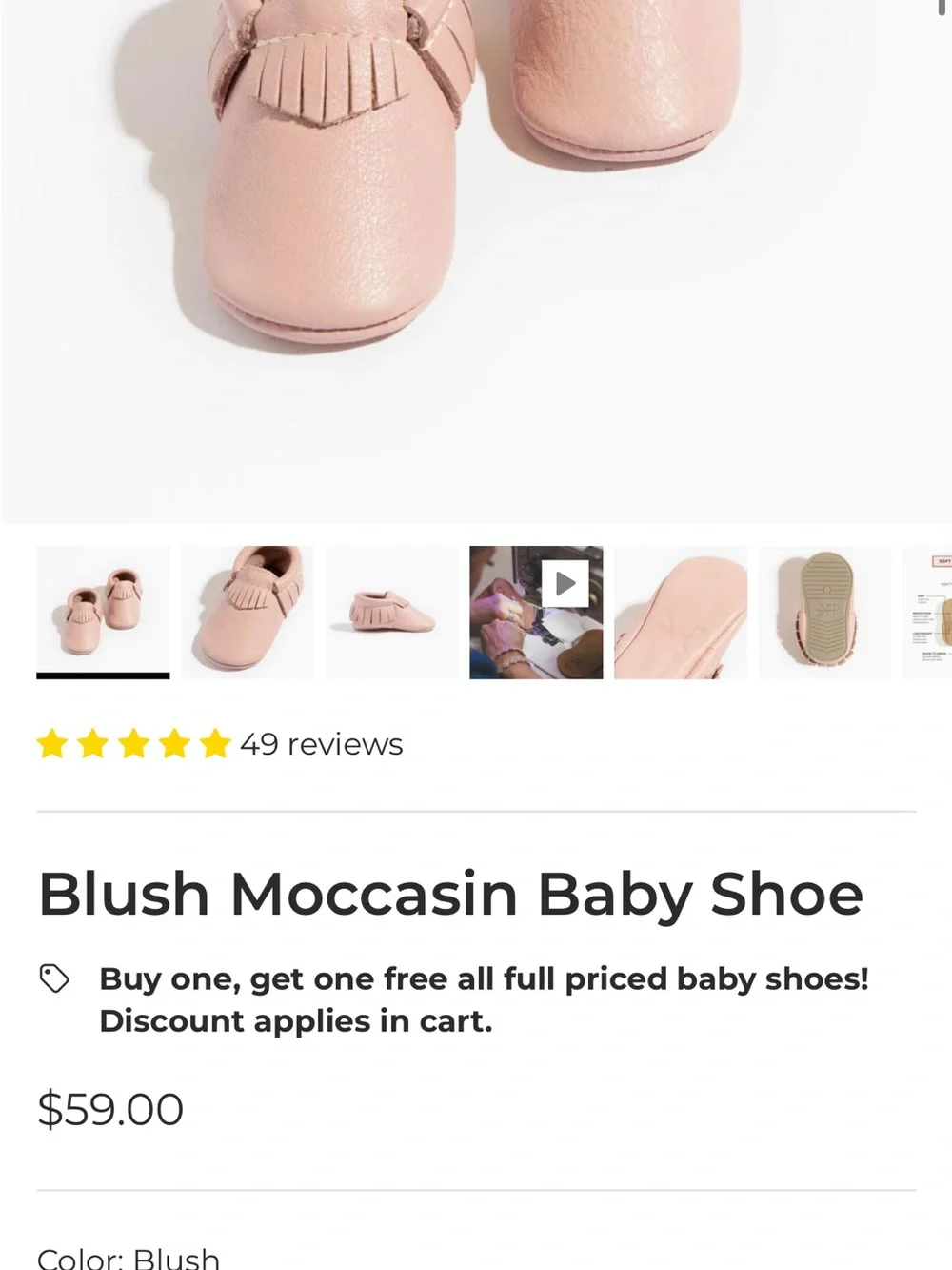 Freshly Picked baby moccasins